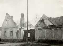 1945 - vypálený dolní konec obce - Josef Usvald